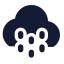 Clouddrizzle icon with solid standard style