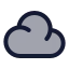 Cloud icon with duotone standard style