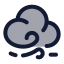 Cloudfastwind icon with duotone standard style