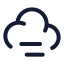 Cloudfog icon with stroke rounded style