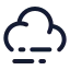 Cloudfog icon with stroke standard style