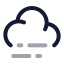 Cloudfog icon with twotone rounded style