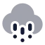 Cloudhail icon with bulk rounded style