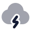 Cloudlightning icon with bulk rounded style