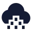 Cloudlittlerain icon with solid sharp style