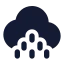 Cloudlittlerain icon with solid standard style