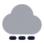 Cloudloading icon with bulk rounded style