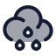 Cloudmidrain icon with duotone standard style