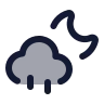Cloud Moon Rain icon preview
