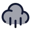 Cloudrain icon with duotone standard style