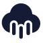 Cloudrain icon with solid standard style