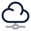 Cloudserver icon with twotone rounded style