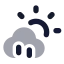 Cloudsunrain icon with bulk rounded style