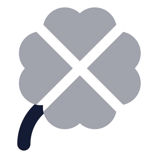 Clover Icon in Bulk Rounded style