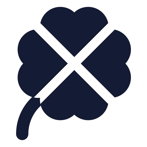 Clover Icon in Solid Rounded style