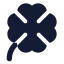 Clover icon with solid rounded style