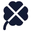 Clover icon with solid standard style