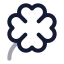Clover icon with twotone rounded style