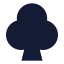 Club icon with solid sharp style