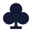 Club icon with solid sharp style