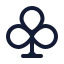 Club icon with stroke standard style