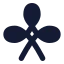 Clubs icon with solid rounded style