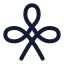 Clubs icon with stroke standard style