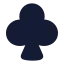 Clubs icon with solid rounded style