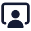 Co Present icon with stroke standard style