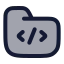 Codefolder icon with duotone rounded style