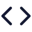 Codesimple icon with solid standard style