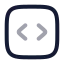 Codesquare icon with twotone rounded style