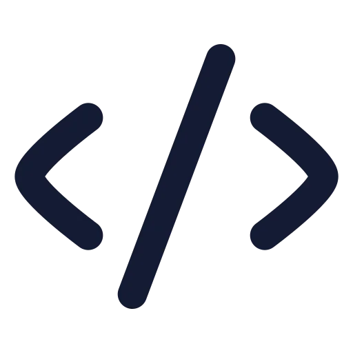 Code Xml Icon in Solid Rounded style