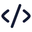 Codexml icon with solid rounded style