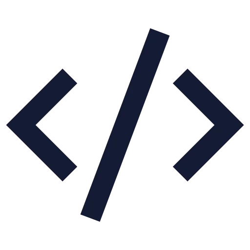 Code Xml Icon in Solid Sharp style