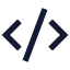 Codexml icon with solid sharp style