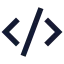 Codexml icon with solid sharp style