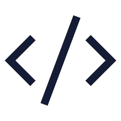Code Xml Icon in Stroke Sharp style