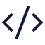 Codexml icon with stroke sharp style