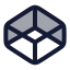 Codepen icon with duotone rounded style