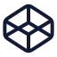 Codepen icon with stroke rounded style