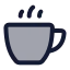 Coffee icon with duotone standard style
