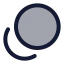 Coins icon with duotone rounded style