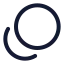 Coins icon with stroke rounded style
