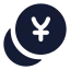 Coinsyen icon with solid rounded style