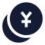 Coinsyen icon with solid sharp style