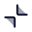 Collapse icon with duotone standard style