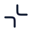 Collapse icon with stroke rounded style
