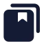 Collectionsbookmark icon with solid standard style