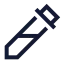 Colorpicker icon with stroke sharp style